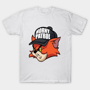 Tim Cat Horny Patrol Orange T-Shirt